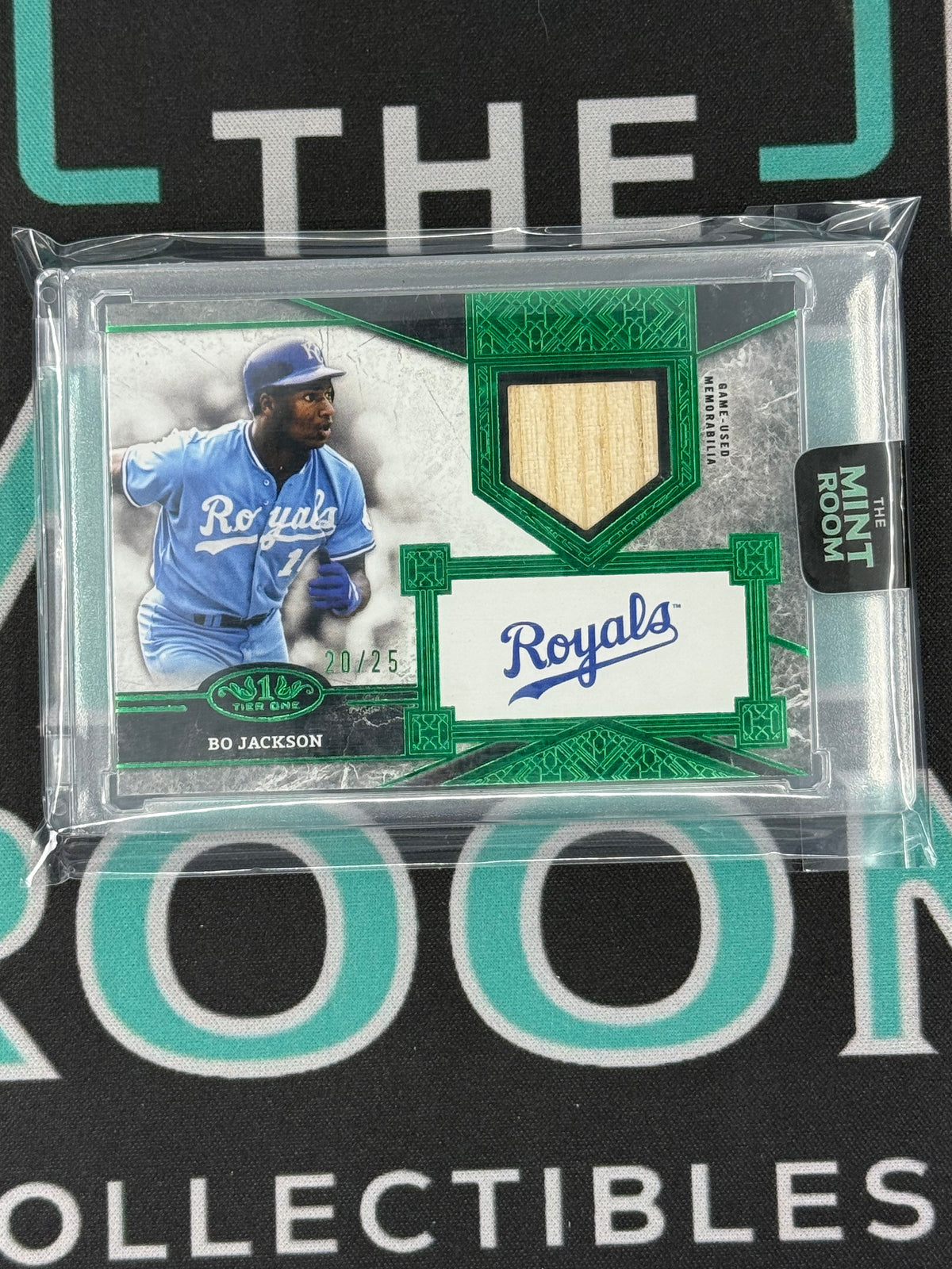 2025 Tier One Bo Jackson Game Used Bat Patch Green /25