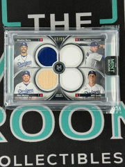 2024 Museum Collection Mookie Betts, Freddie Freeman, Max Muncy, Will Smith. Quad Patch /99