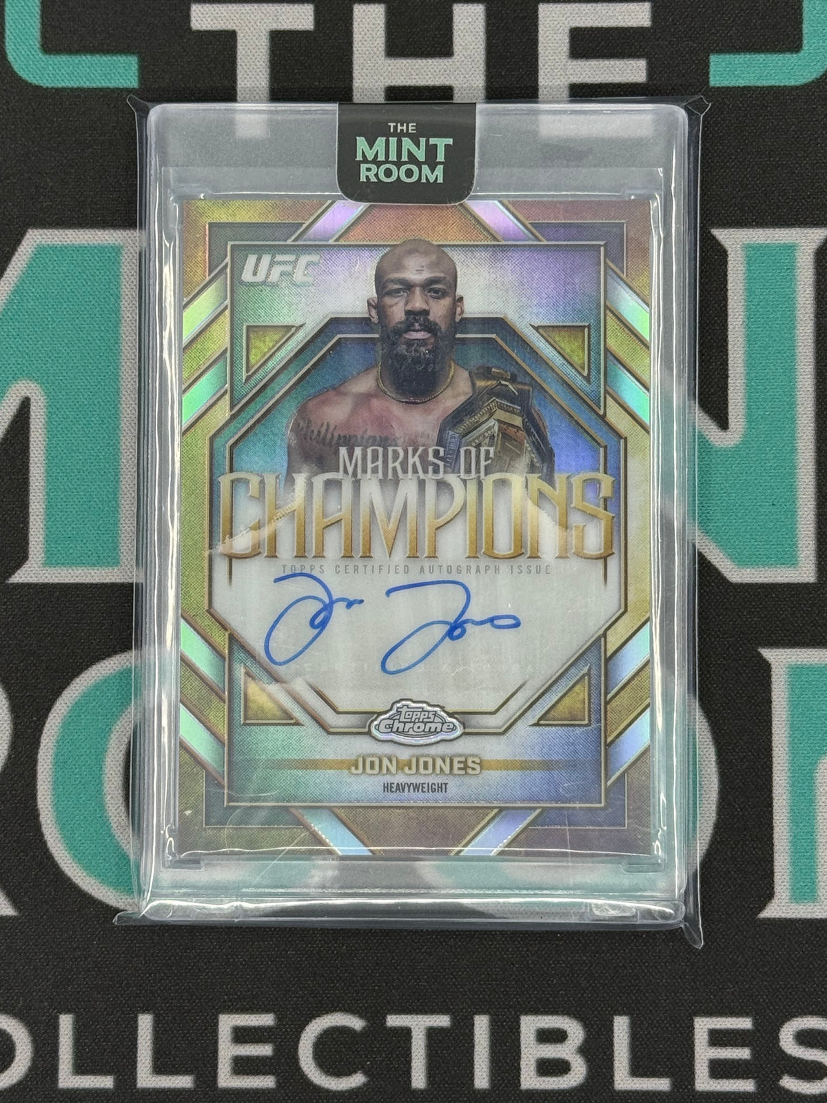 2026 Chrome Jon Jones Marks Of Champions Auto