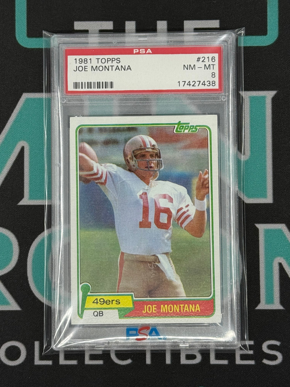1981 Topps Joe Montana PSA 8