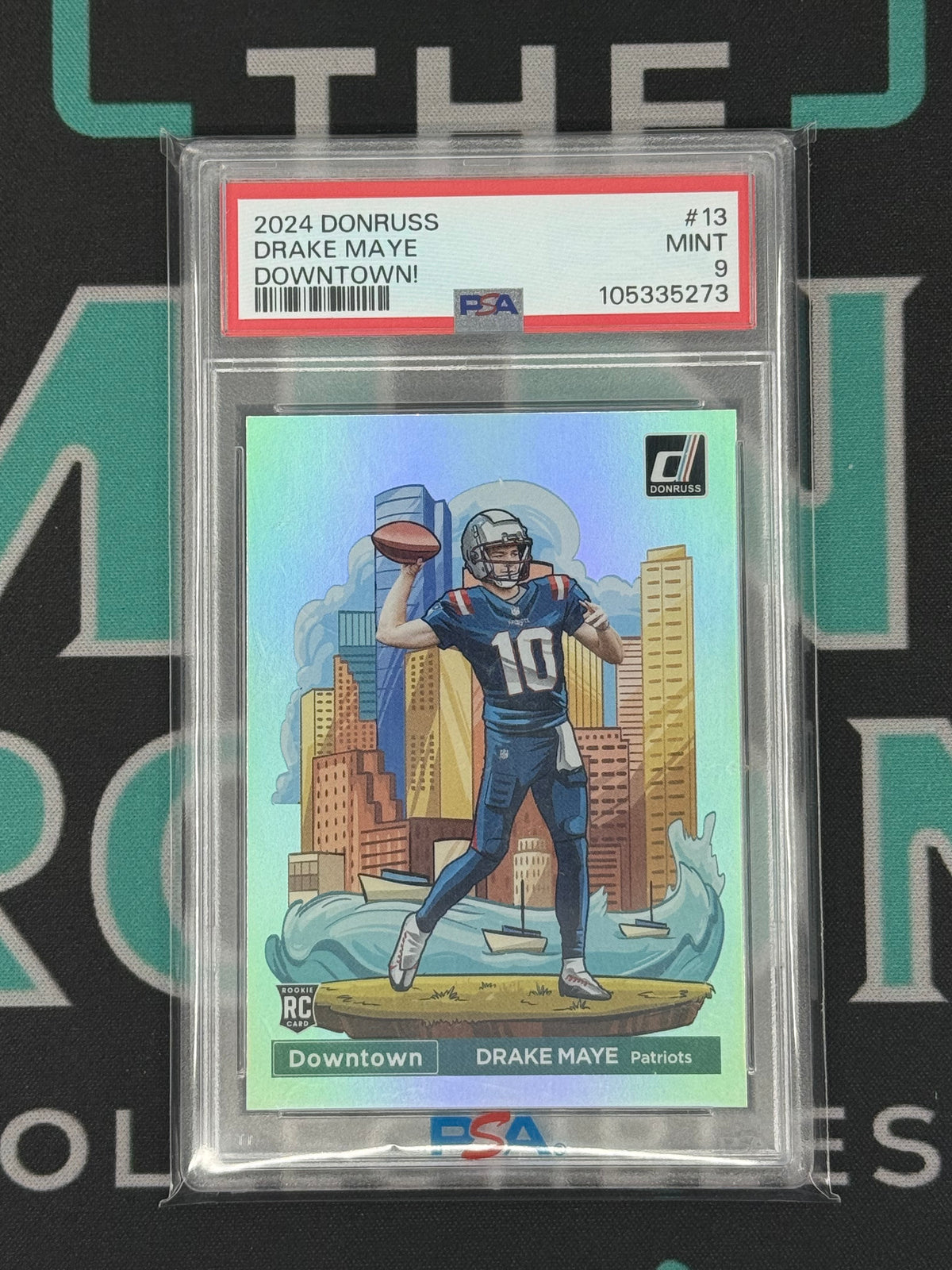 2024 Donruss Drake Maye Downtown Rookie PSA 9
