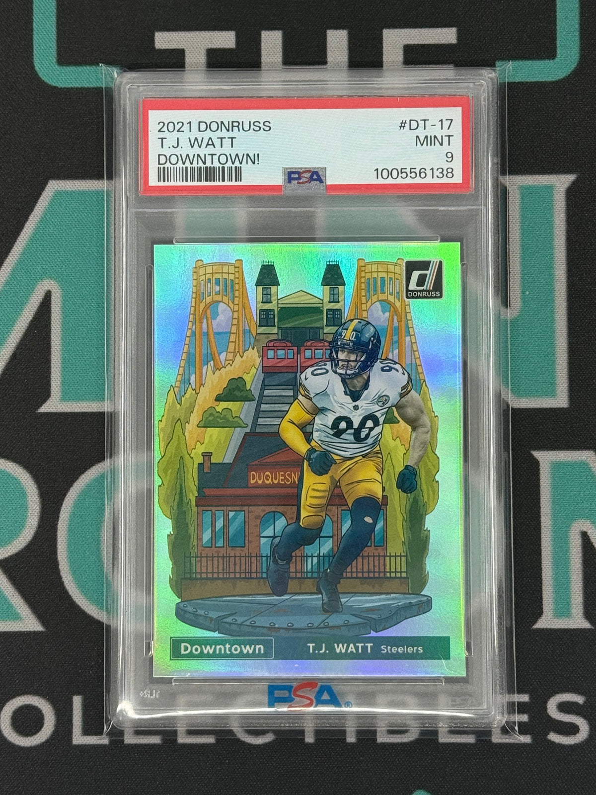 2021 Donruss T.J. Watt Downtown PSA 9