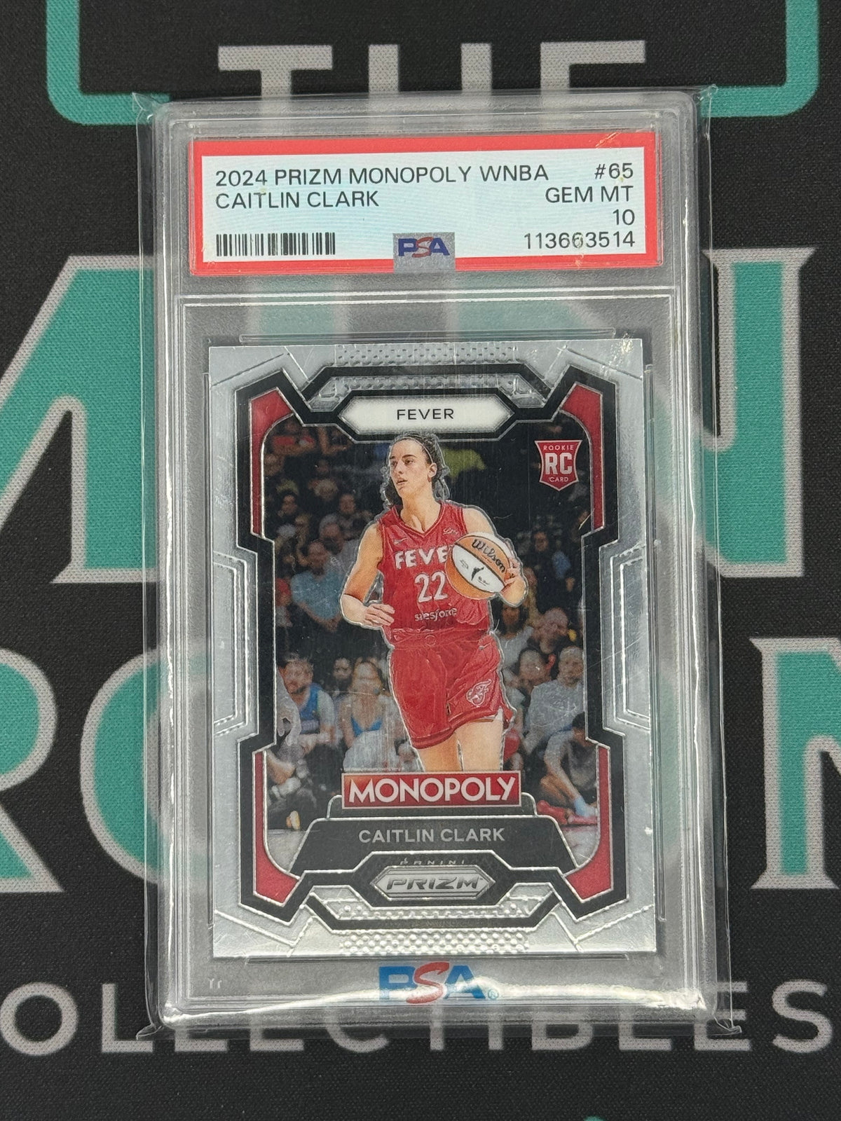 2024 Prizm Monopoly Caitlin Clark Rookie PSA 10