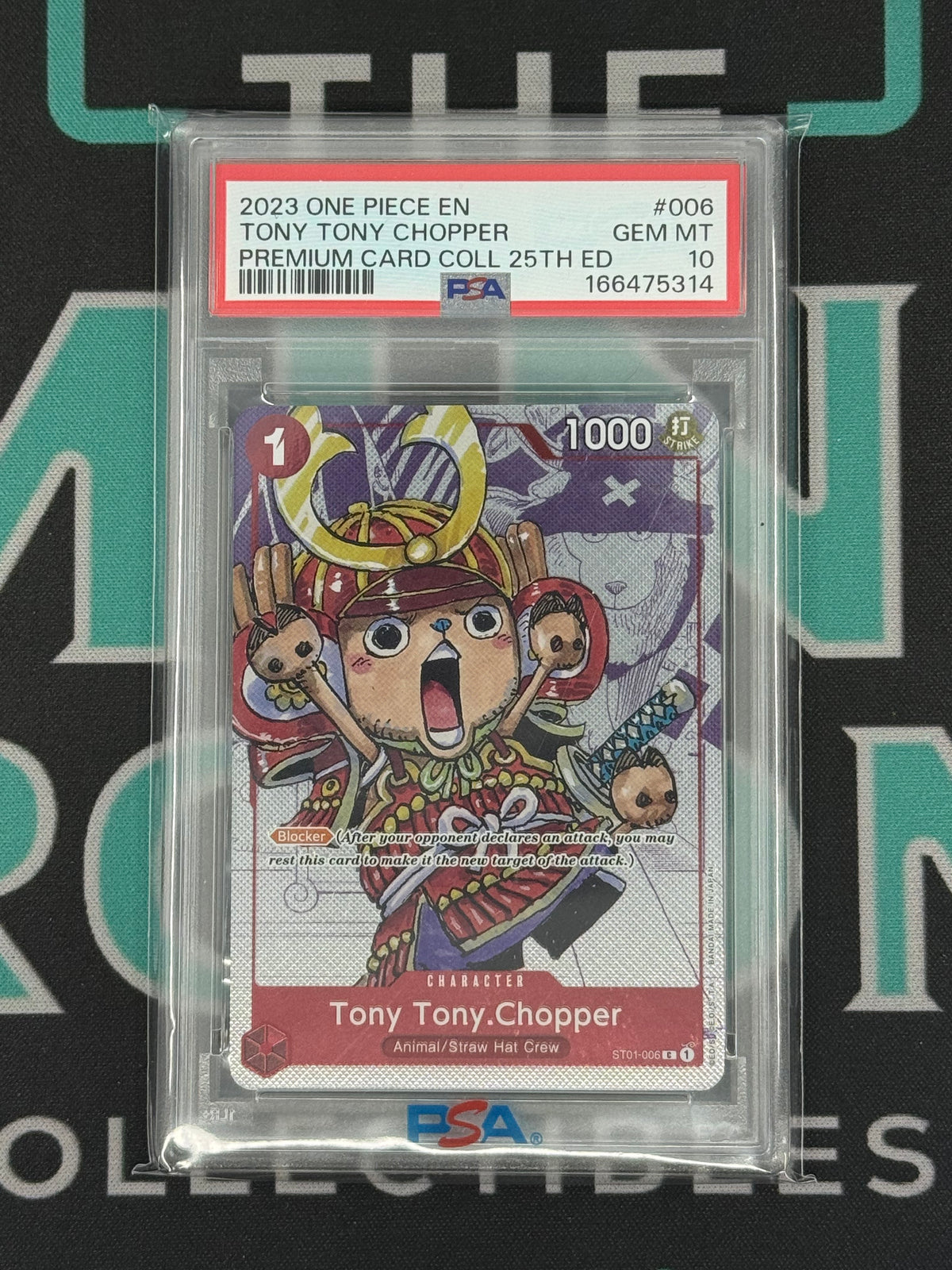 2023 Premium Card Collection 25th Anniversary Edition Tony Tony Chopper PSA 10