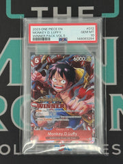 2023 Winner Pack Volume 5 Monkey D. Luffy Winner PSA 10