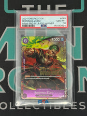 2024 Wings Of The Captain Roronoa Zoro Pre-Release Winner PSA 10