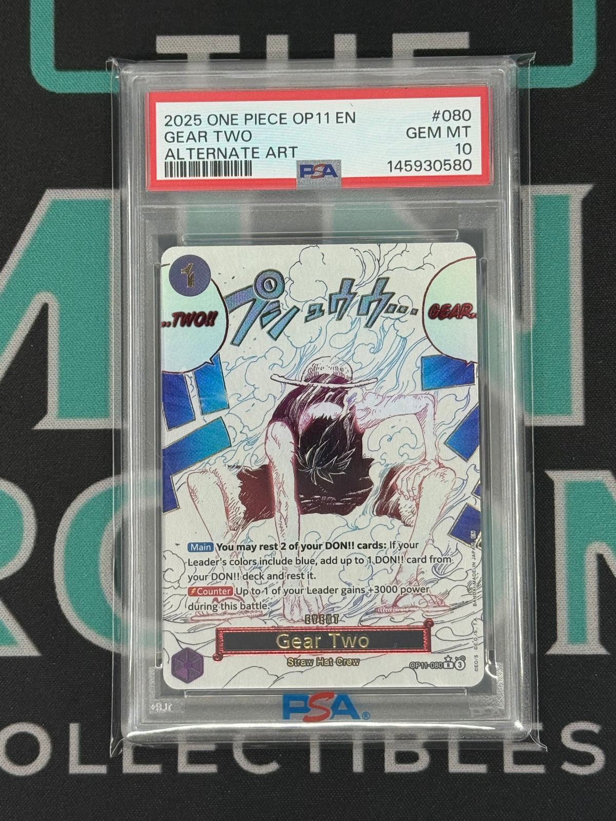 2025 A Fist Of Divine Speed Monkey D. Luffy Alternate Art PSA 10