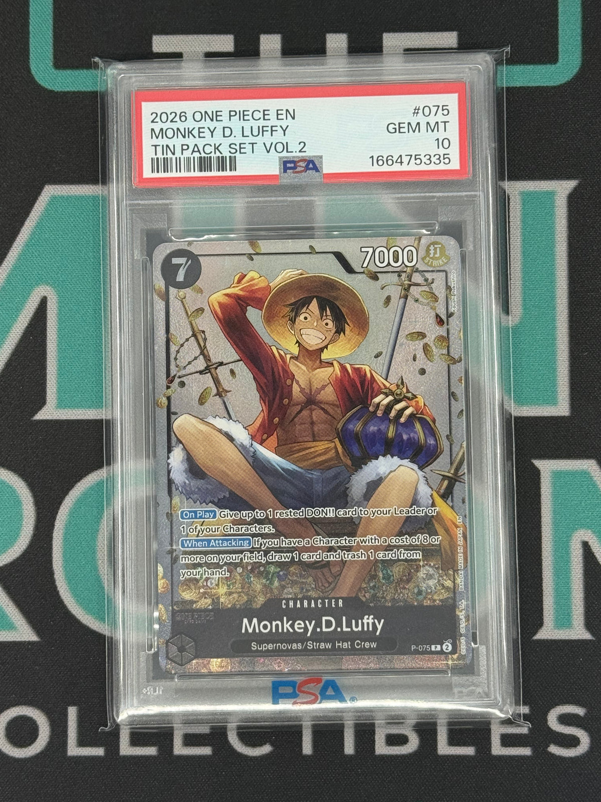 2026 Tin Pack Monkey D. Luffy Promo PSA 10