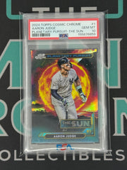 2024 Cosmic Chrome Aaron Judge Planetary Pursuit - The Sun PSA 10