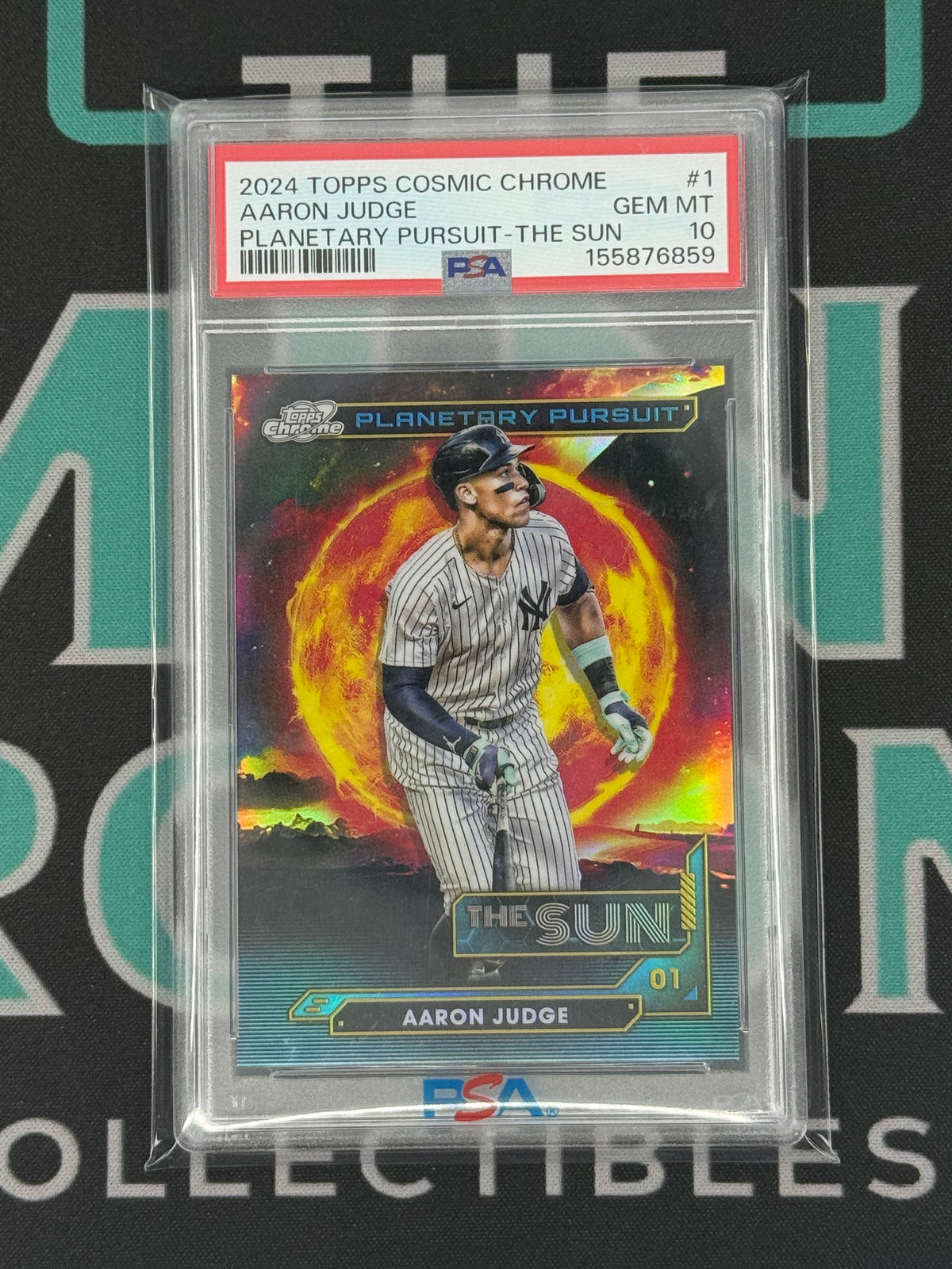 2024 Cosmic Chrome Aaron Judge Planetary Pursuit - The Sun PSA 10