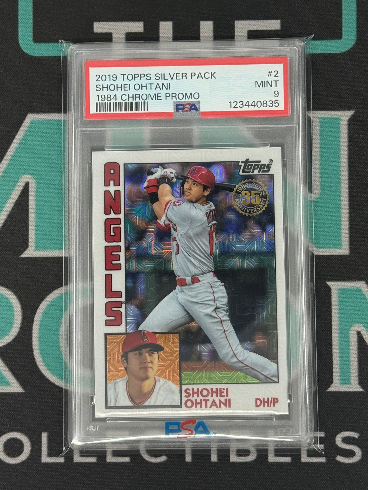 2019 Silver Pack Shohei Ohtani 1984 Chrome Promo PSA 9