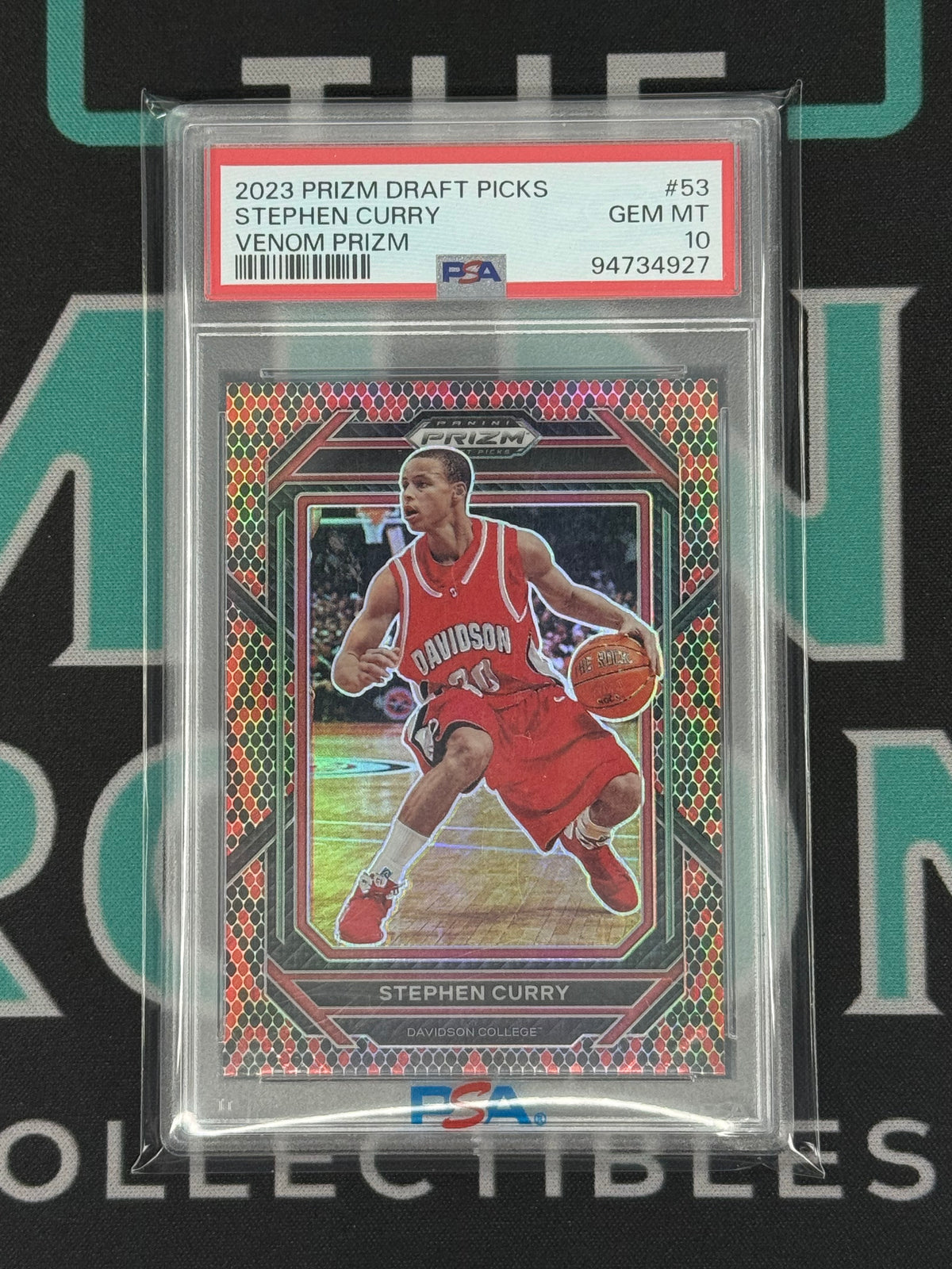 2023 Prizm Draft Picks Stephen Curry Venom Prizm PSA 10