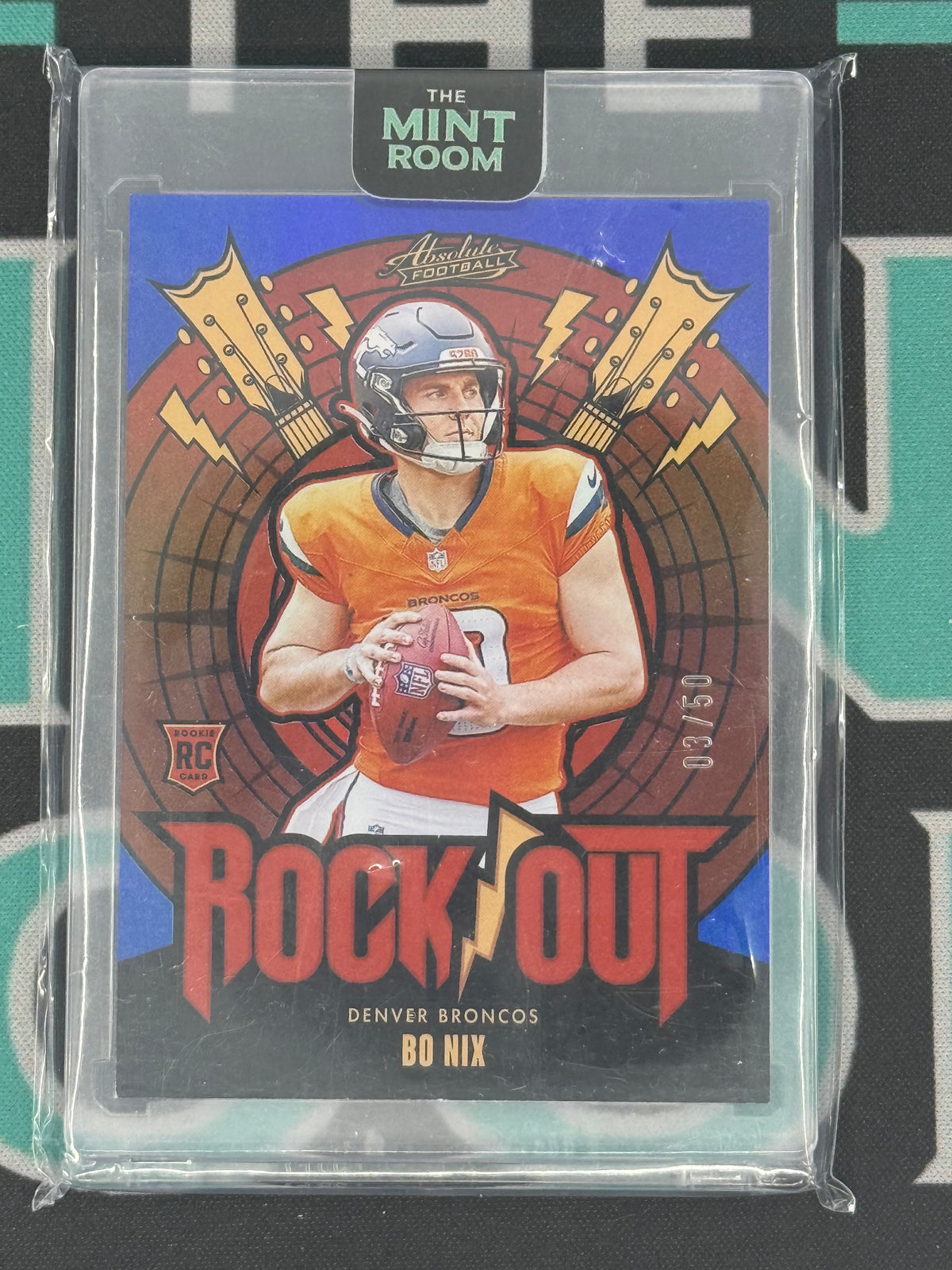 2024 Panini Absolute Bo Nix Rockout Rookie /50