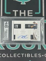 2021 Panini National Treasures Dustin Pedroia Patch Auto /10 SGC 10/9 Auto