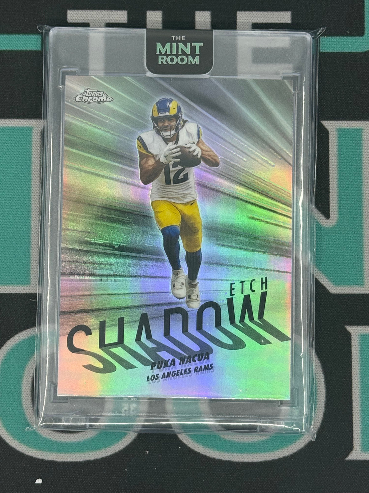 2025 Topps Chrome Shadow Etch Short Print Puka Nacua