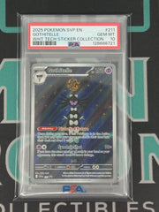 2025 White Flare Gothitelle Sticker Collection Promo PSA 10