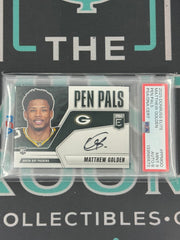 2025 Panini Donruss Elite Matthew Golden Rookie Pen Pals Auto PSA 9/8 Auto
