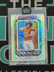 2024 Obsidian Bo Nix Rookie Fire And Ice /99