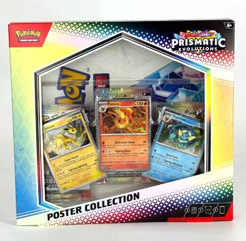 Pokemon Scarlet and Violet Prismatic Evolutions Poster Collection Box