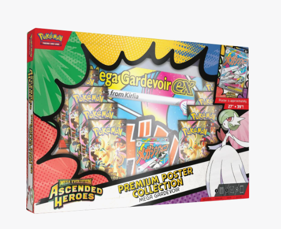 Pokemon Mega Evolution Ascended Heroes Mega Gardevoir Premium Poster Collection