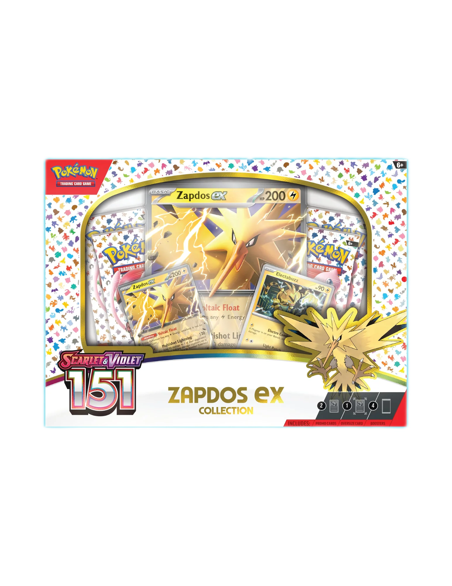 Pokemon Scarlet & Violet 151 Zapdos ex Collection Box